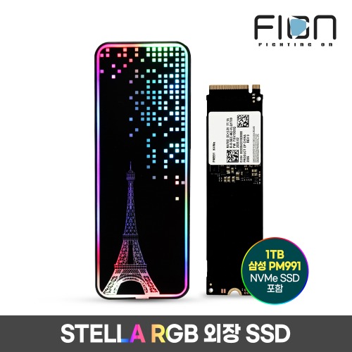 FION STELLA RGB 외장 SSD 1TB / 에펠탑